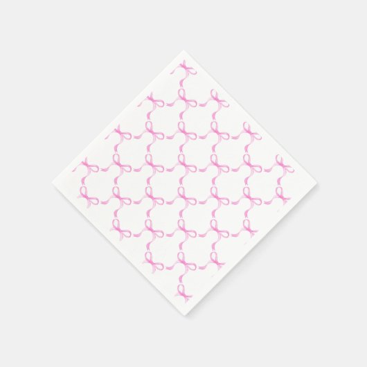 Roze lint servet (Hoek)