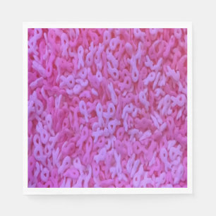 Roze lint Sprinkle Servetten