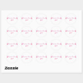 roze lint Sticker (Vel)