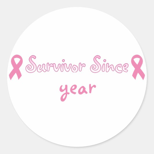 roze lint Sticker (Voorkant)