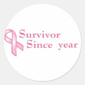 roze lint Sticker (Voorkant)