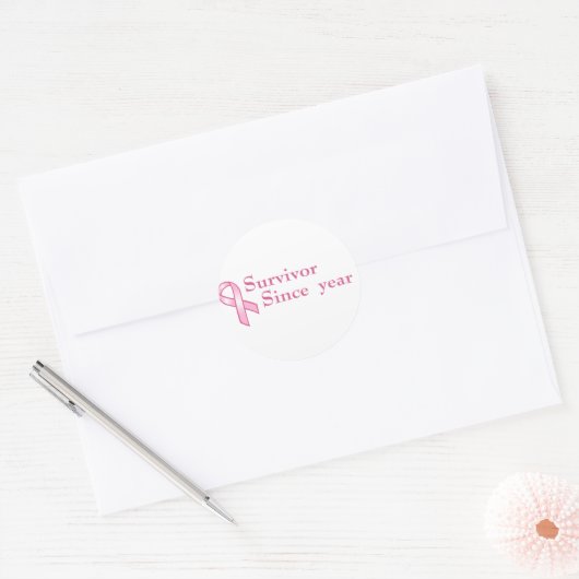 roze lint Sticker (Envelop)