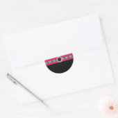Roze lint sticker (Envelop)