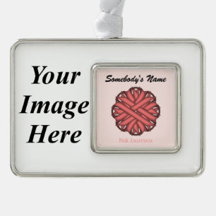 Roze lint Tmpl (H-I) van Kenneth Yoncich Verzilverd Kader Ornament