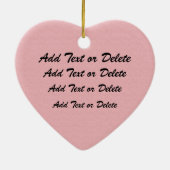 Roze lint uit het hart - SRF Keramisch Ornament (Achterkant)
