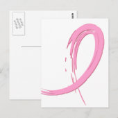 Roze lint van borstkanker A4 Briefkaart (Voorkant / Achterkant)