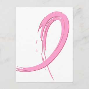 Roze lint van borstkanker A4 Briefkaart