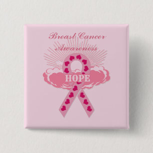 Roze lint van Hope Roze Button