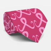 Roze lint vandaag stropdas (Opgerold)