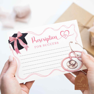 Roze lint verpleegster afstuderen recept kaart