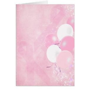 Roze lint voor borstkanker met ballonnen