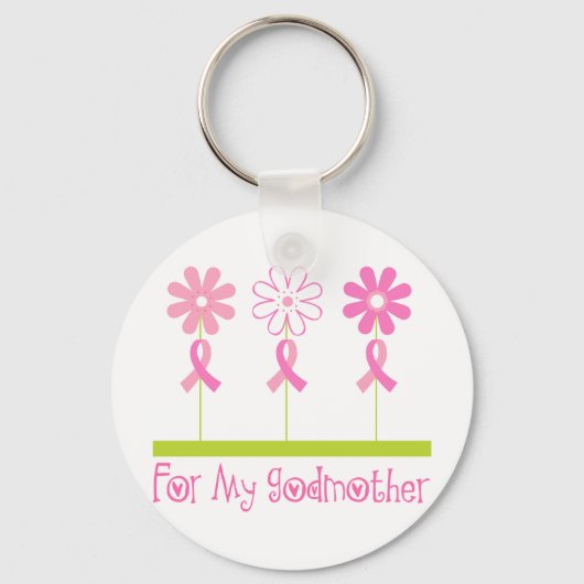 Roze lint voor mijn godmoeder sleutelhanger (Voorkant)