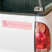 Roze lint - Zoek een crème Bumpersticker (Op Truck)