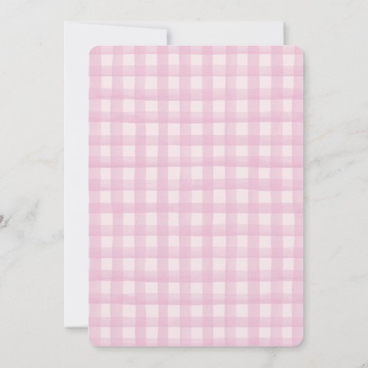 Roze lint zoete zestiende verjaardagsfeest uitnodi (Achterkant)