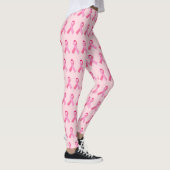 Roze lintafwisselingspatroon op lichtroze leggings (Rechts)