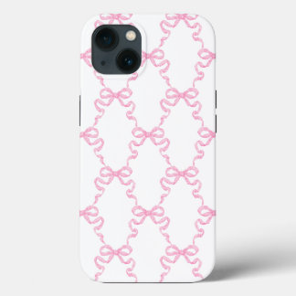 Roze lintboogprieel iPhone 13 hoesje