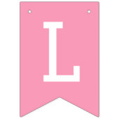 Roze linten Afstudeerfeest Klas van 2026 Vlaggetjes (Derde vlag)