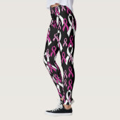 Roze linten... borstkanker leggings (Links)