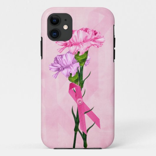 Roze Linten en anjers Case-Mate iPhone Case (Achterkant)