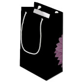 Roze linten en Daisy Klein Cadeauzakje (Achterkant Gekanteld)