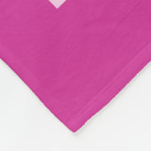 Roze linten/Licht... Borstkanker Fleece Deken (Hoek)
