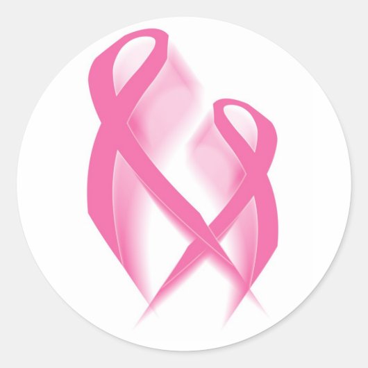 Roze linten Sticker (Voorkant)