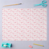Roze linten & stippen tissuepapier (Craft)