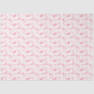 Roze linten & stippen tissuepapier