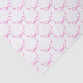 Roze linten strikken tissuepapier (Detail)