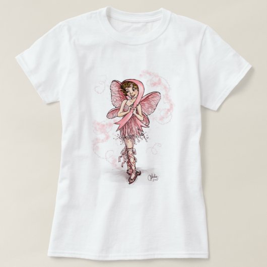 Roze linthaar T-Shirt (Design voorkant)