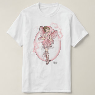 Roze linthaar t-shirt