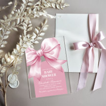 Roze Lintje Baby Meisje Elegante Baby Shower