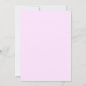 Roze lintje, bruiloft en taart sparen de datum save the date (Achterkant)