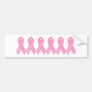 Roze lintje bumpersticker