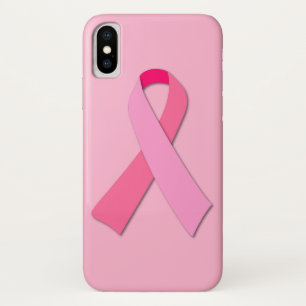Roze lintje iPhone x hoesje
