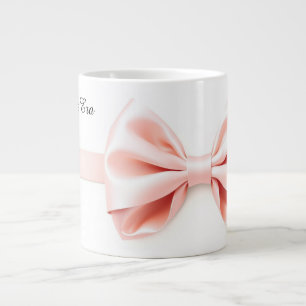 Roze Lintje Kokette Esthetiek Valentijn Extra Grote Beker