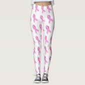 Roze lintje leggings (Voorkant)