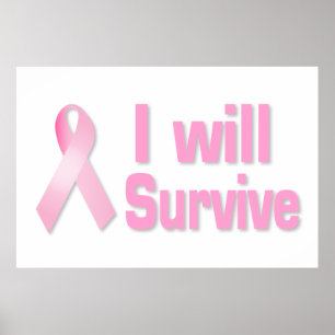 Roze lintje poster