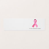 Roze lintje visitekaartjes (Buitenkant ongevouwen)