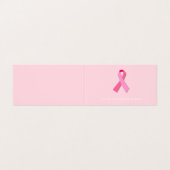 Roze lintje visitekaartjes (Buitenkant ongevouwen)