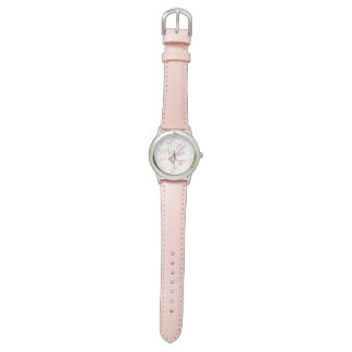Roze lintjes horloge