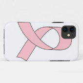 Roze linttekening Case-Mate iPhone case (Achterkant (horizontaal))