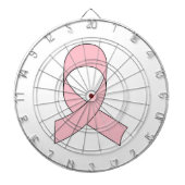 Roze linttekening dartbord (Voorkant)