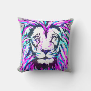 Roze lion Head - Lion Face Sierkussen