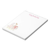 Roze lion tablet notitieblok (Gedraaid)