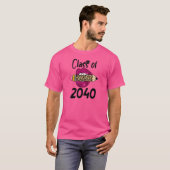 Roze lip potlood terug naar schoolklasse 2040 Grow T-shirt (Voorkant volledig)