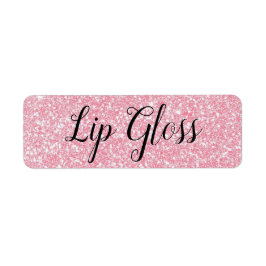 Roze Lipgloss-etiket Etiket