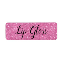 Roze Lipgloss-etiket Etiket
