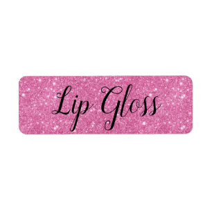 Roze Lipgloss-etiket Etiket