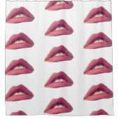 Roze Lippen Douchegordijn (Voorkant)